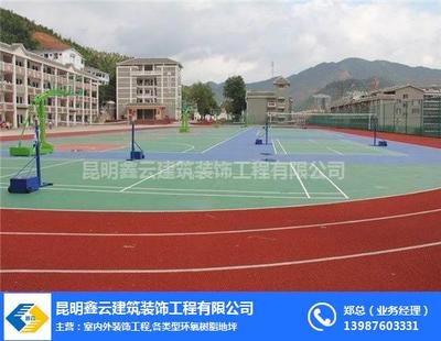 鑫云装饰 昆明球场地坪施工专业之选，室内外地坪工程全方位服务